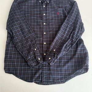 Ralph Lauren Dark Blue Plaid Shirt
